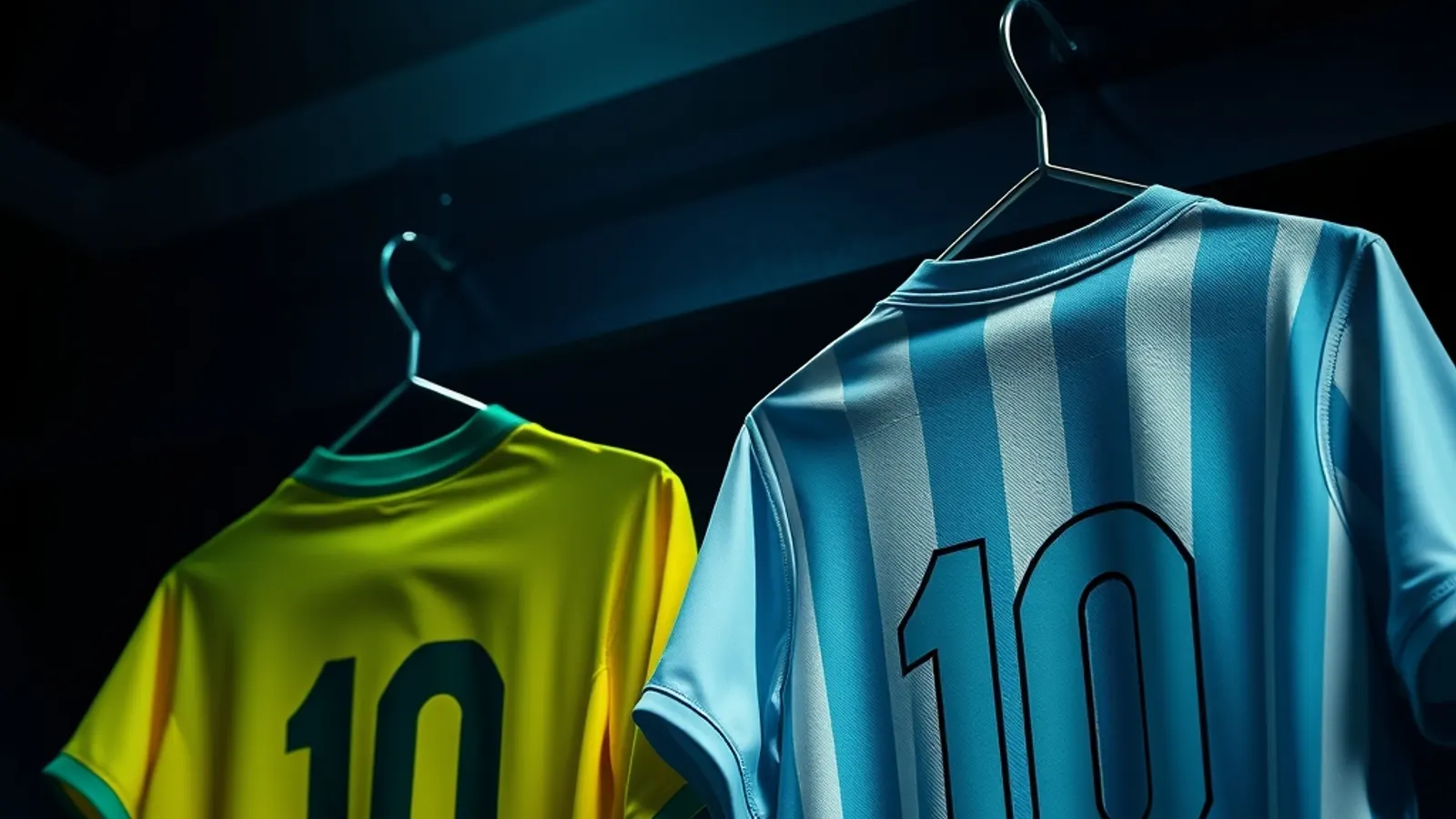 Pelé × Maradona — Imagen de apertura de la comparación